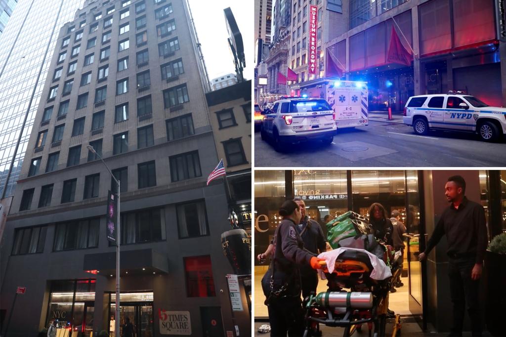 Man who plunged from Times Square hotel window to his death was not pushed: cops