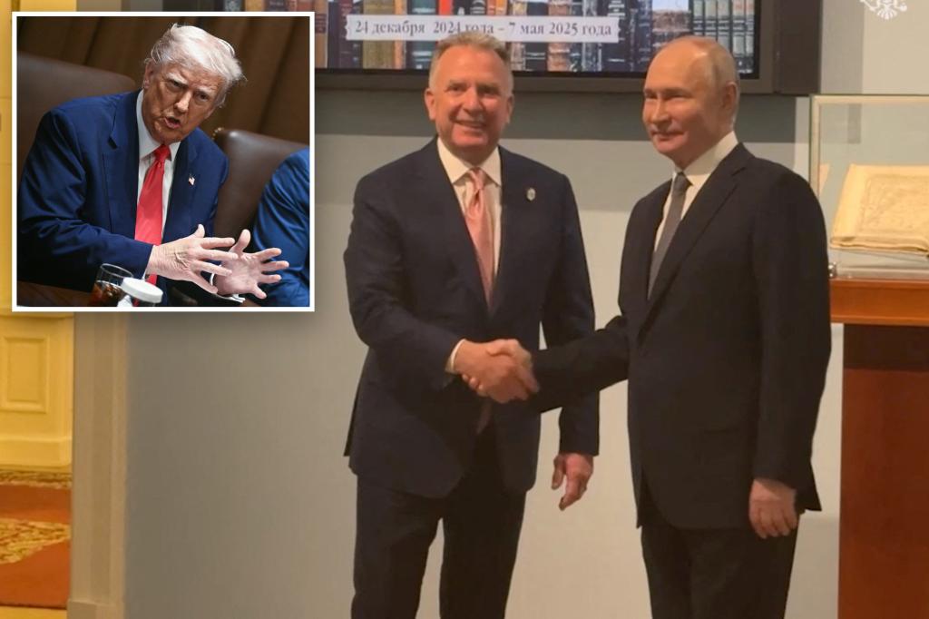 Trump says ‘Russia has to get moving’ on Ukraine talks as his envoy meets with Putin