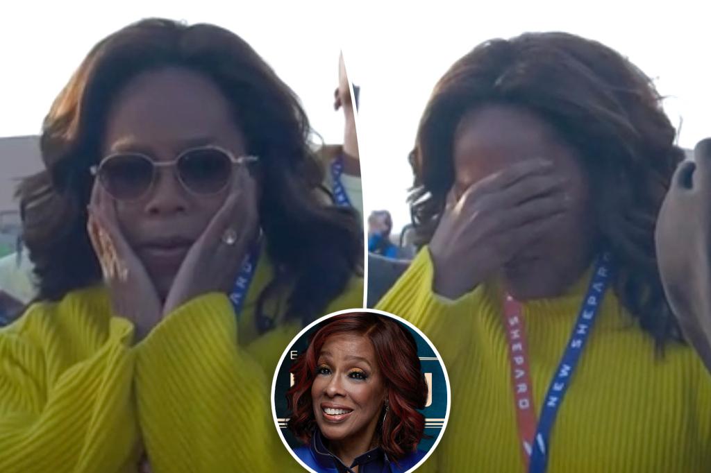 Oprah Winfrey cries watching Gayle King on Blue Origin space mission