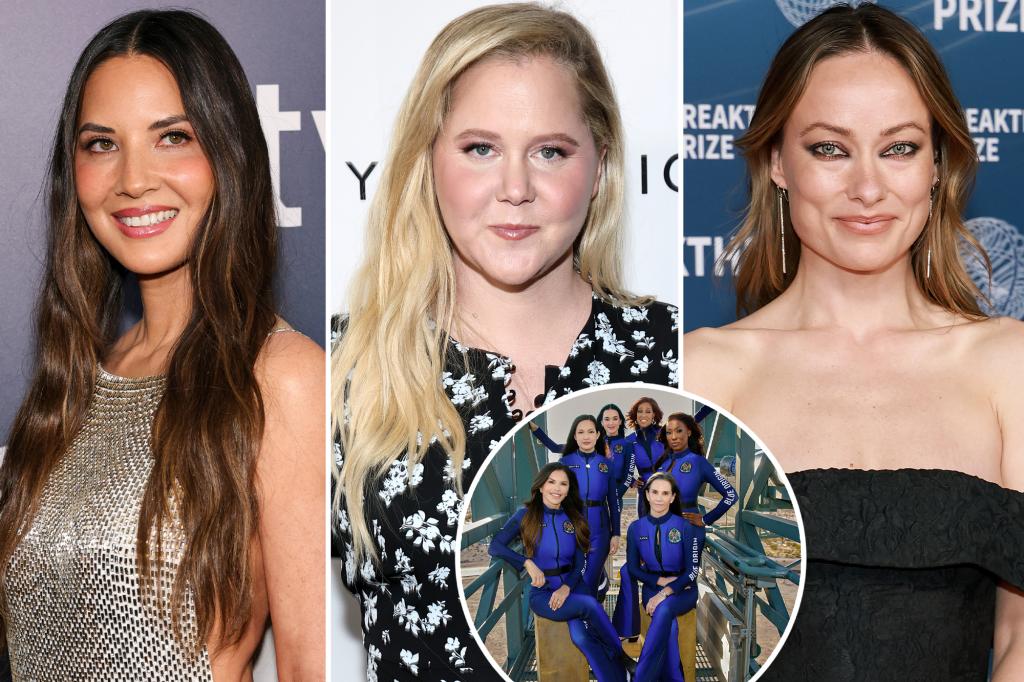 Olivia Munn, Amy Schumer, Olivia Wilde mock all-female Blue Origin launch