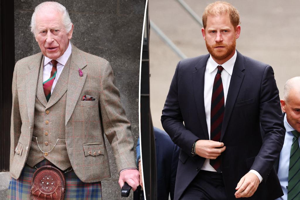 Prince Harry remains ‘distant’ from King Charles amid fight for UK security: report