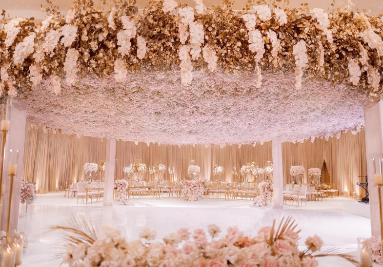 Bride entering luxury wedding by Kat Minassi Events