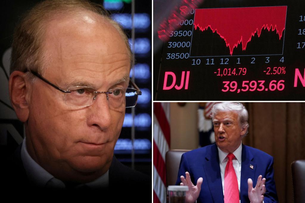Larry Fink says Trump tariffs ‘beyond anything I could have imagined’