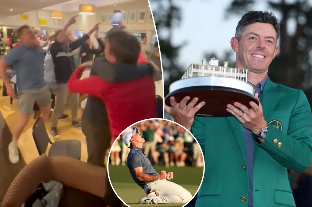 Rory McIlroy’s golf club in hometown Holywood goes crazy for Masters win