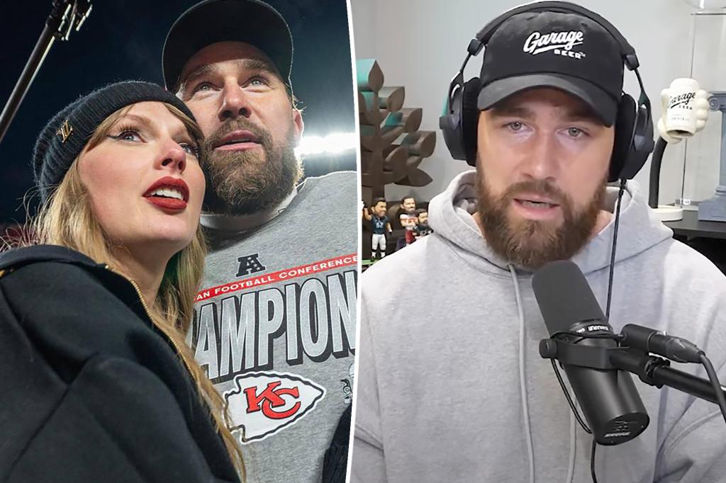 Taylor Swift fans blast Travis Kelce’s ‘New Heights’ podcast for ‘gross’ survey