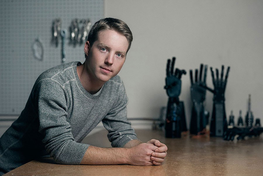 Young Entrepreneur Creates Robotic Limbs That Users Can Control With Their Minds