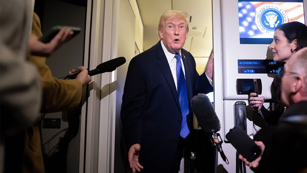 Trump calls DHS funding fight a ‘Democrat shutdown,’ says GOP has ‘nothing’ to do with it