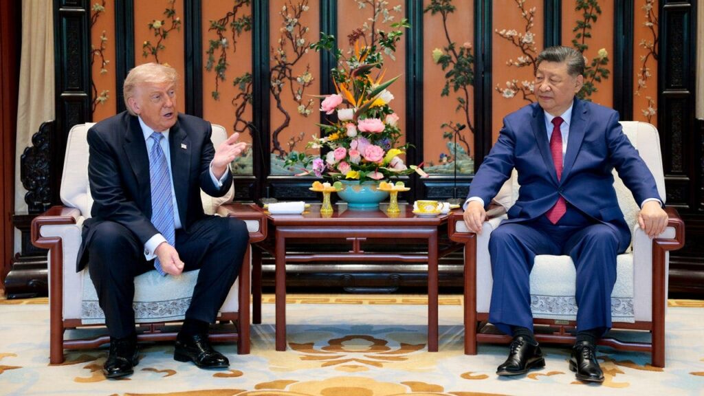 Trump touts ‘fantastic trade deals’ after final meeting with Xi in Beijing