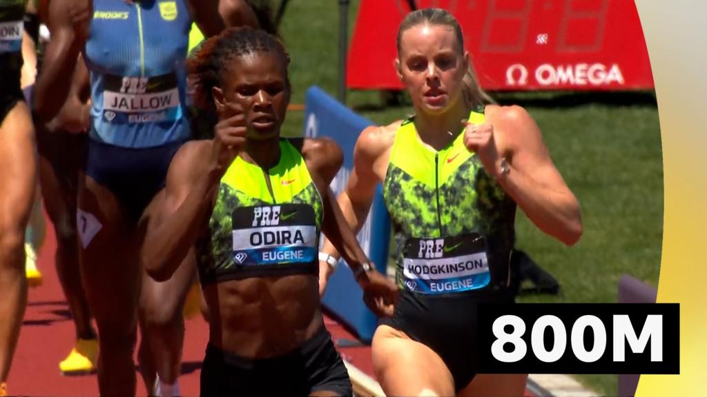 Diamond League Eugene: Keely Hodgkinson beaten by Lilian Odira in women’s 800m event